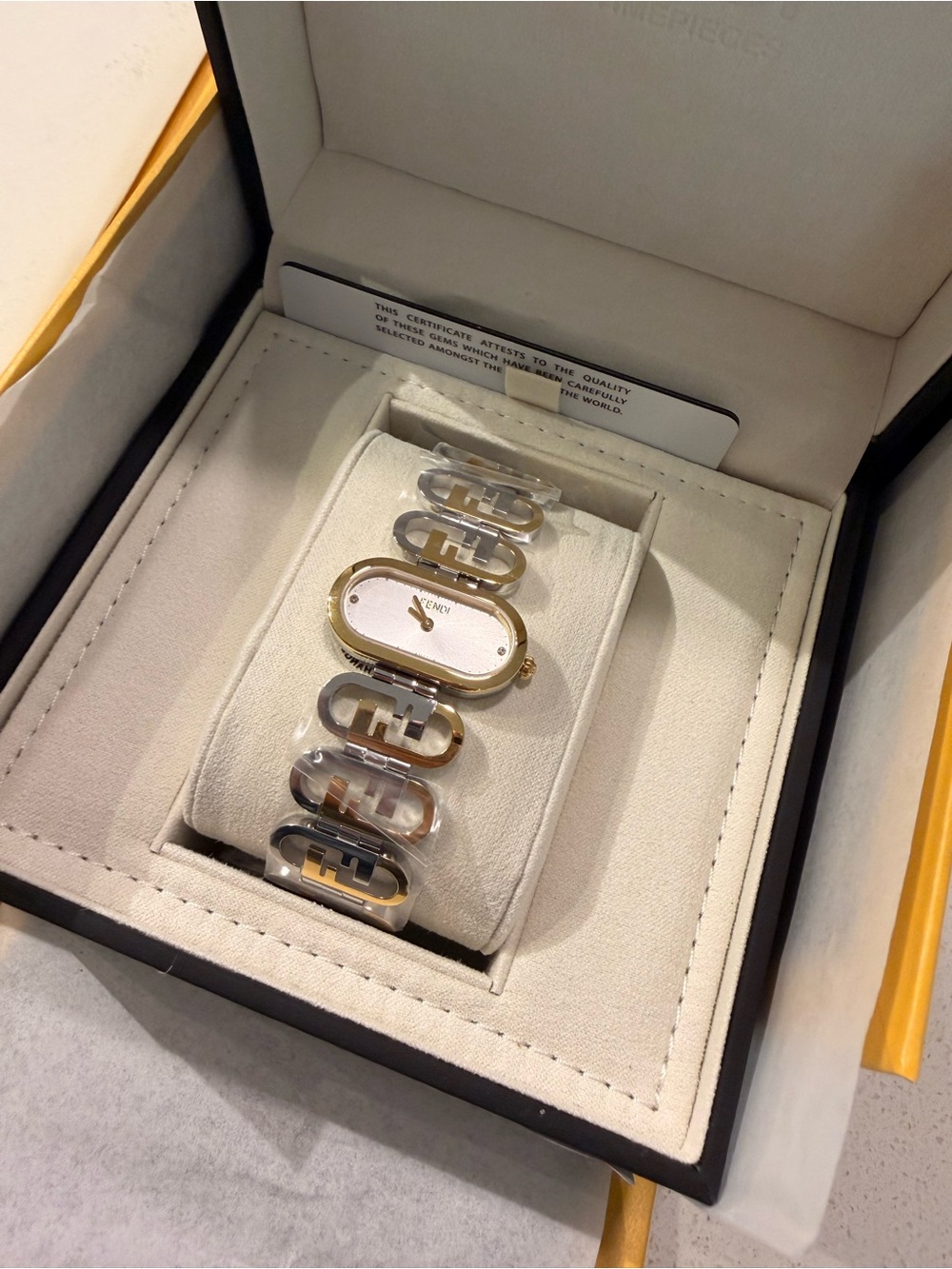Fendi O'Lock Two Tone Watch BRAND NEW